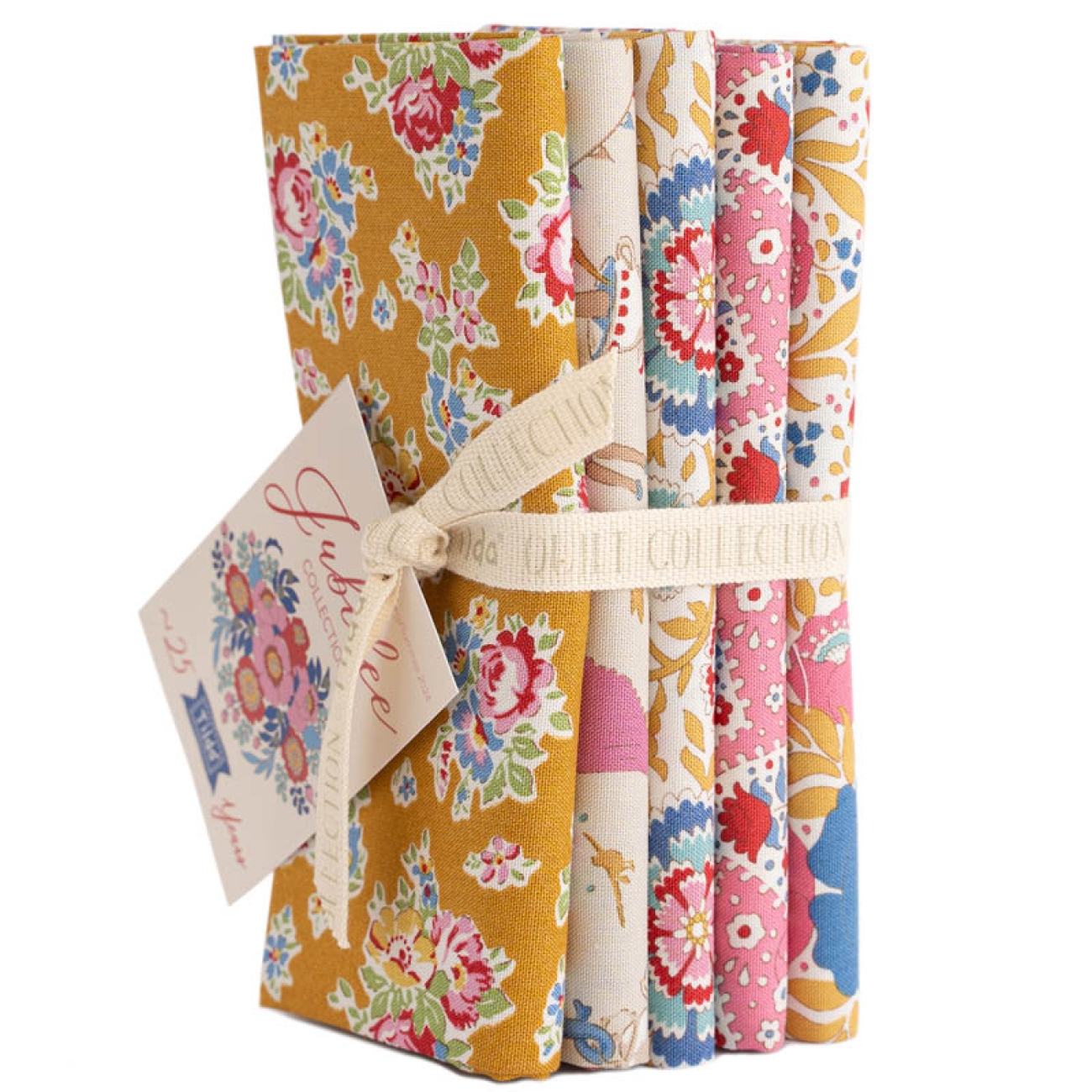 Tilda Patchwork Stoff Baumwolle - Jubilee - Farm Flowers Mustard